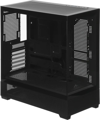 Корпус Accord ACC-ZA11B черный без БП ATX 10x120mm 1xUSB2.0 2xUSB3.0 audio bott PSU