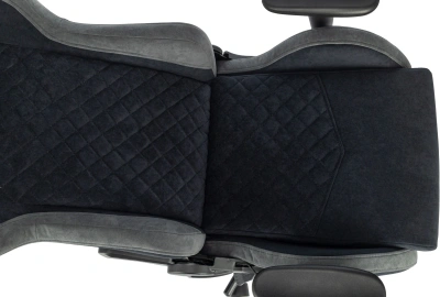 Кресло игровое A4Tech Bloody GC-580 черный/серый искусственная замша с подголов. крестов.