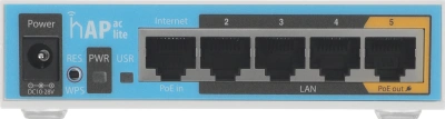 Роутер беспроводной MikroTik hAP ac lite (RB952UI-5AC2ND) AC750 10/100BASE-TX белый