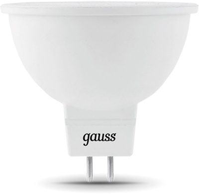 Лампа светодиодная Gauss Black 5Вт цок.:GU5.3 рефлек. 12B св.свеч.бел.нейт. MR16 (упак.:10шт) (201505205)