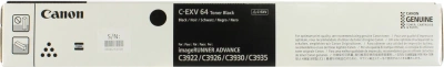 Картридж лазерный Canon C-EXV64BK 5753C002 черный (38000стр.) для Canon iR ADV C3922i/С3926i/С3930i/C3835i