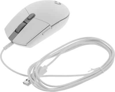 Мышь Logitech G102 LightSync белый оптическая 8000dpi USB 6but (910-005809)