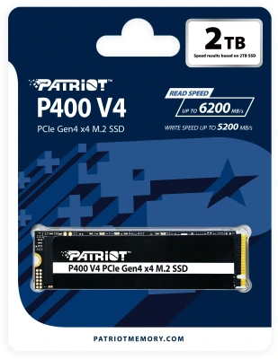 Накопитель SSD Patriot PCIe 4.0 x4 2000GB P400VP2TBM28H P400 V4 M.2 2280