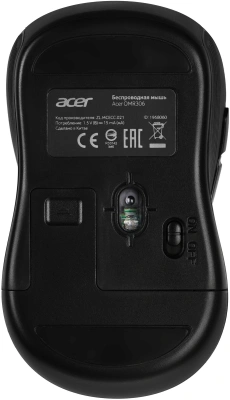 Мышь Acer OMR306 черный/серый оптическая 1600dpi беспров. USB 6but (ZL.MCECC.021)