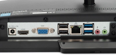 Моноблок Digma Action 21.5" Full HD N95 (1.7) 8Gb SSD256Gb UHDG CR Windows 11 Pro GbitEth WiFi BT 60W клавиатура мышь Cam черный 1920x1080