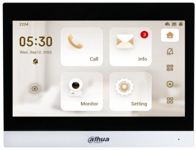 Видеодомофон Dahua DHI-VTH8641KMS-WP серебристый