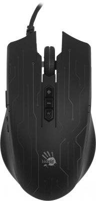 Мышь A4Tech Bloody Q82 черный/рисунок оптическая 6200dpi USB 8but