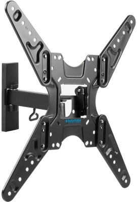 Кронштейн для телевизора Kromax OPTIMA-413 черный 20"-55" макс.30кг настенный поворотно-выдвижной и наклонный