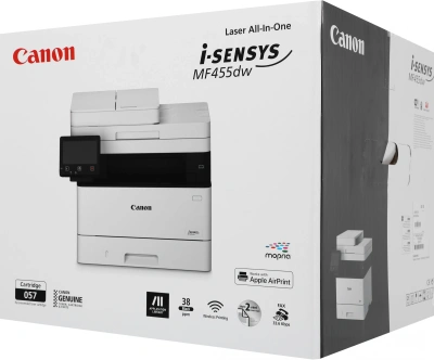 МФУ лазерный Canon i-Sensys MF455dw (5161C006/16) A4 Duplex WiFi белый
