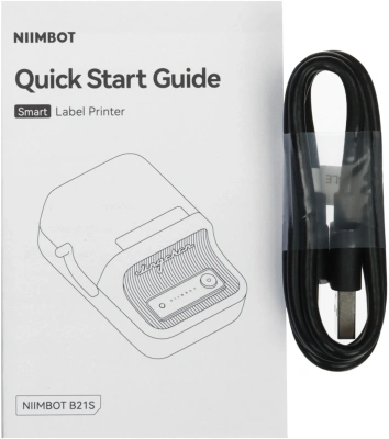 Термопринтер Niimbot B21S (1746727) 203dpi 60мм/с/USB/BT для печ.этик. черный