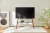Подставка для телевизора Cactus CS-ST3647BKWN черный/орех 49"-75" макс.40кг напольный