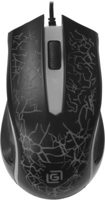Мышь Оклик 395M SHADOW черный оптическая 1500dpi USB для ноутбука 3but (1102286)