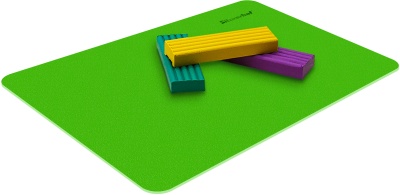 Доска для лепки Silwerhof 957008 Neon прямоугольная A5 пластик 1мм зеленый (10 шт. в упаковке)