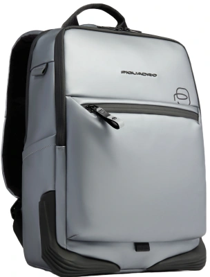 Рюкзак мужской Piquadro Corner 2.0 CA6465C2OW/MGR серебристый/черный полиуретан/полиэстер