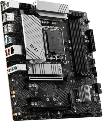 Материнская плата MSI PRO B760M-A DDR4 II Soc-1700 Intel B760 4xDDR4 mATX AC`97 8ch(7.1) 2.5Gg+HDMI+DP