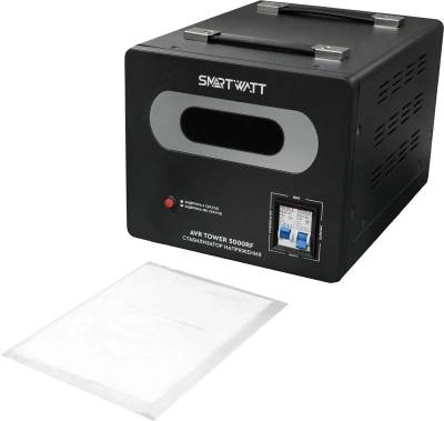 Стабилизатор напряжения Smartwatt AVR Tower 5000RF 5000ВА черный