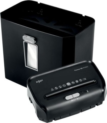 Шредер Rexel Promax QS 6/12 X EU черный (секр.P-4) фрагменты 6лист. 12лтр. скрепки скобы пл.карты