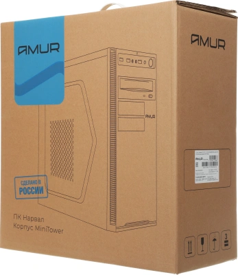 ПК Amur Нарвал B7I21 АМУЕ.466219.002 MT i3 12100 (3.3) 16Gb SSD512Gb UHDG 730 FreeDOS 2.5xGbitEth+1xGbitEth 400W мышь клавиатура черный (RUS) (АМУЕ.466219.002 2147008)