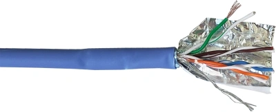 Кабель информационный Lanmaster LAN-5EFTP-PT-LSZH-BL кат.5E FTP 4 пары 26AWG LSZH внутренний 305м синий