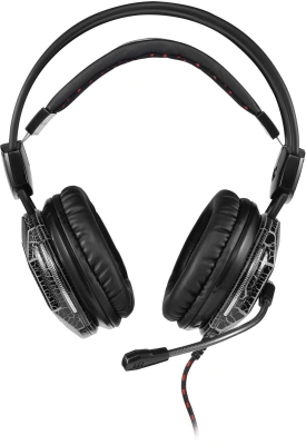 Наушники с микрофоном Оклик HS-L500G TOXIC черный 2.2м мониторные оголовье (472656)