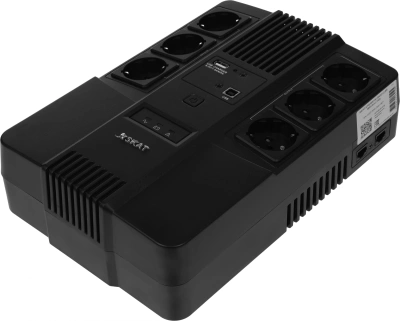 Источник бесперебойного питания Бастион Skat 800 AI 480Вт 800ВА черный