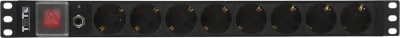 Блок распределения питания Lanmaster TWT-PDU19-10A8P гор.размещ. 8xSchuko базовые 10A