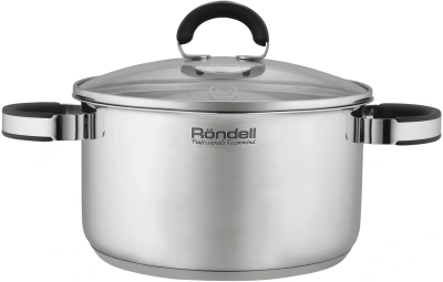 Кастрюля Rondell Brando RDS-1804 3.1л. d=20см (с крышкой) стальной