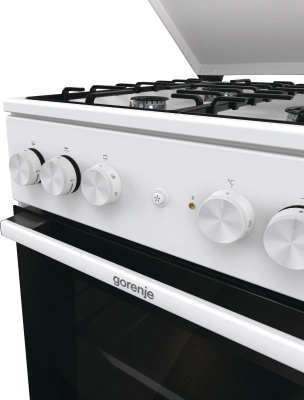 Плита Комбинированная Gorenje GK5A22WH белый (металлическая крышка) реш.сталь