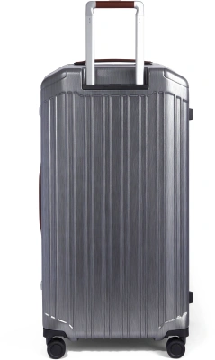 Чемодан Piquadro PQ-LM BV5213PQLM/NCU 42x37x80см 102л. 5.6кг. поликарбонат/натур.кожа серебристый