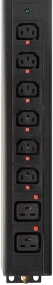 Блок распределения питания Powercom PDU-32AV24-18C3-6C9-3P верт.размещ. 18xC13 6xC19 3x32A IEC 60309 2м