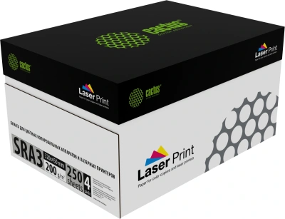 Бумага Cactus CS-LPSRA3200250 SRA3 марка A/200г/м2/250л./белый CIE170% для лазерной печати