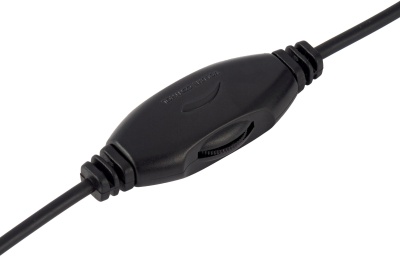 Наушники с микрофоном Оклик HS-M400 черный 1.8м накладные оголовье (1532019)