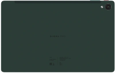 Планшет Digma Pro Pulse T606 (1.6) 8C RAM6Gb ROM128Gb 10.4" In-Cell 2000x1200 4G Android 14 темно-зеленый 13Mpix 5Mpix BT WiFi microSD 128Gb 7000mAh 500hrs