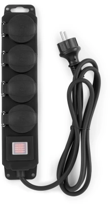 Сетевой фильтр Buro 400MDP-3-B 3м (4 розетки) черный (коробка)