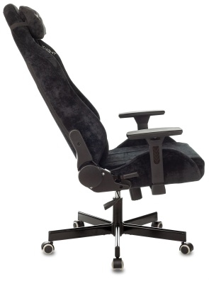 Кресло игровое Knight N1 Fabric черный Light-20 с подголов. крестов. металл