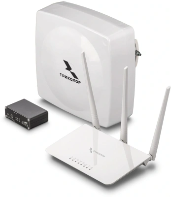 Усилитель сигнала Триколор TR-4G/injector-15kit 20м белый (046/91/00055152)