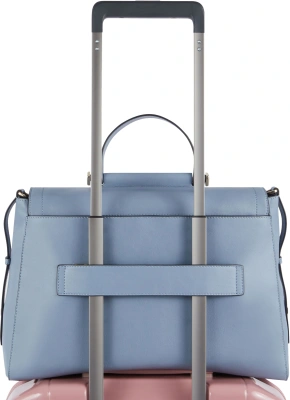 Деловая сумка женская Piquadro Circle BD6778W92/AZ3 с отделением для ноутбука 14" голубая натур.кожа