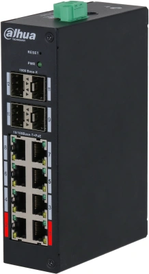 Коммутатор Dahua DH-HS4412-8ET-120 (L2) 8x100Мбит/с 4x1Гбит/с 4SFP 8PoE 120W управляемый