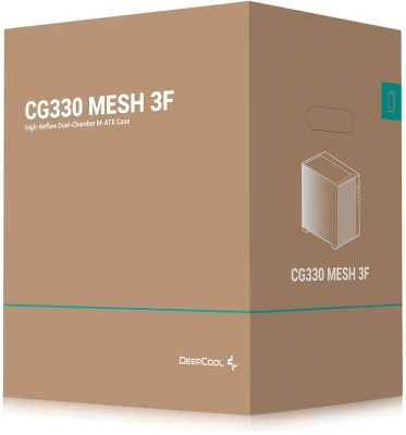 Корпус Deepcool CG330 Mesh 3F черный без БП mATX 10x120mm 5x140mm 1xUSB2.0 1xUSB3.0 audio bott PSU