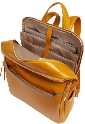 Рюкзак женский Piquadro Blue Square CA6678B2/G горчичный натур.кожа