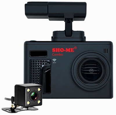 Видеорегистратор с радар-детектором Sho-Me Combo Note WiFi DUO черный 1080p 135гр. GPS MSTAR 8336