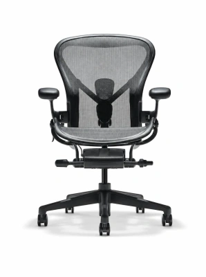 Кресло эргономичное Herman Miller Aeron C Large графитовый сетка с подголов. крестов. пластик пластик серый