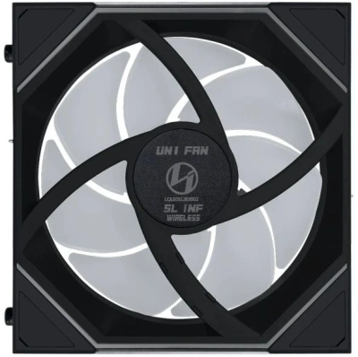 Вентилятор для корпуса Lian-Li Uni Fan SL-INF Wireless 120 ARGB 120х124.5x28 черный 4-pin 29.2дБ (упак.:3шт) (G99.12SLIN1W3B.R0) Ret