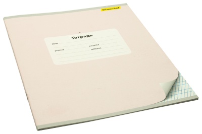 Тетрадь Silwerhof 721480-12 12л. част.кос.лин. A5 203х164 Монохром мел.карт. вод.лак скрепка