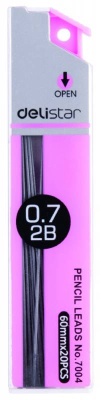 Грифель Deli E7004 0.7мм 2B туба