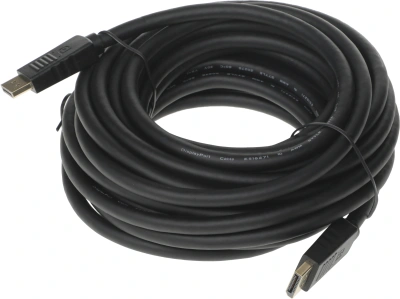 Кабель аудио-видео Buro V1.4 DisplayPort (m)/DisplayPort (m) 10м. черный (BHP-DPP-1.4-10)