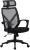 Кресло Cactus CS-MC414-BK черный сетка/ткань с подголов. крестов. пластик Кресло Cactus CS-MC414-BK черный сетка/ткань с подголов. крестов. пластик