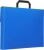 Портфель Бюрократ -BPP01BLUE 1 отдел. A4 пластик 0.7мм синий