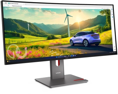 Монитор Lenovo 34" ThinkVision P34WD-40 черный IPS LED 4ms 21:9 HDMI M/M HAS Piv 2000:1 350cd 178гр/178гр 3440x1440 120Hz DP WQ USB 10кг