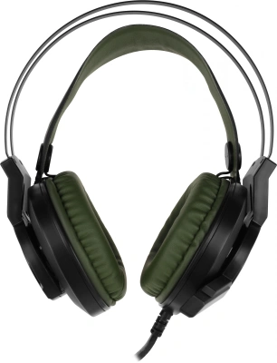 Наушники с микрофоном A4Tech Bloody J450 черный/зеленый 1.8м мониторные оголовье (J450)